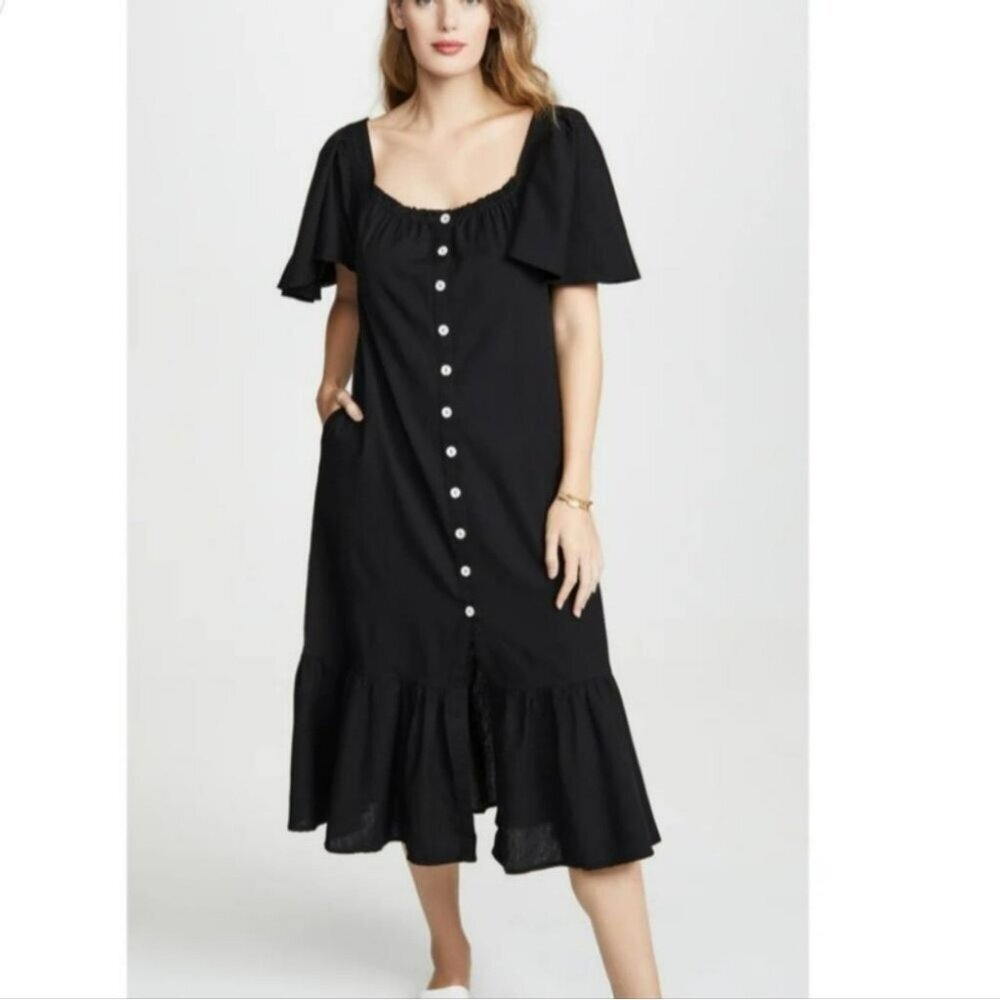 Free People Sweet Sunday Dress in Black Size Small